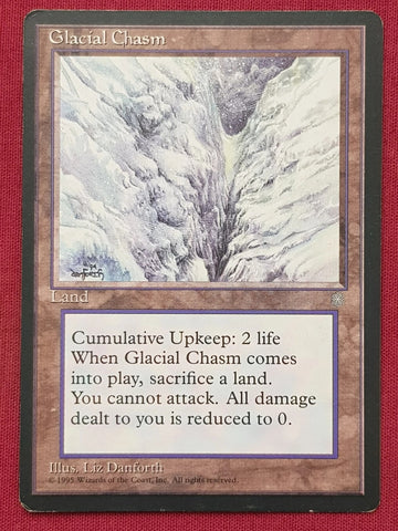 "Glacial Chasm" - Magic The Gathering Card - Ice Age