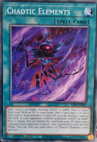 "Chaotic Elements" ALIN-EN067 - Yu-Gi-Oh! - Alliance Insight