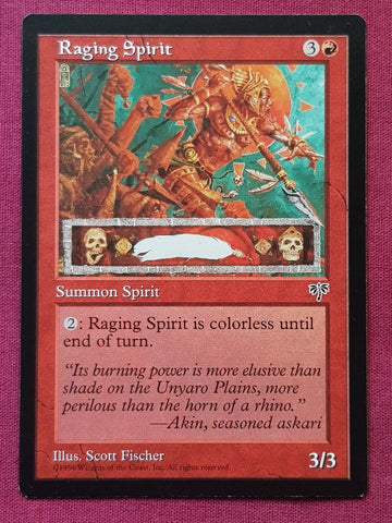 "Raging Spirit" - Magic The Gathering Card - Mirage