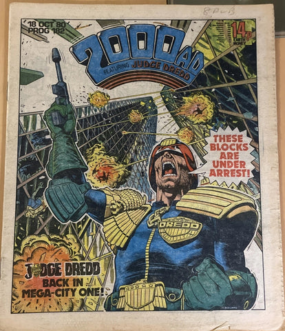 2000AD Comic - Prog #182 - 18th October 1980