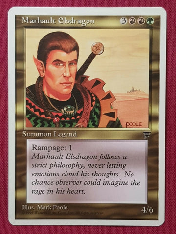 "Marhault Elsdragon" - Magic The Gathering Card - Chronicles