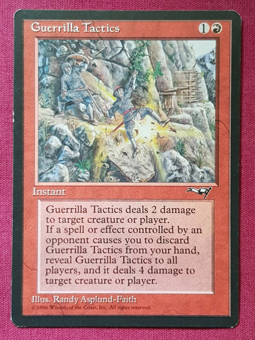 "Guerrilla Tactics" x4 - Magic The Gathering Card - Alliances - 4-Card Playset
