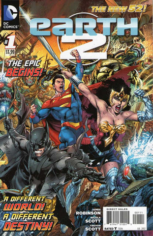 Earth 2 #1 - #4 (4 x Comics Lot) - DC Comics - 2012