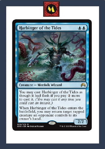 "Harbinger Of The Tides" - Magic The Gathering Card - DDT