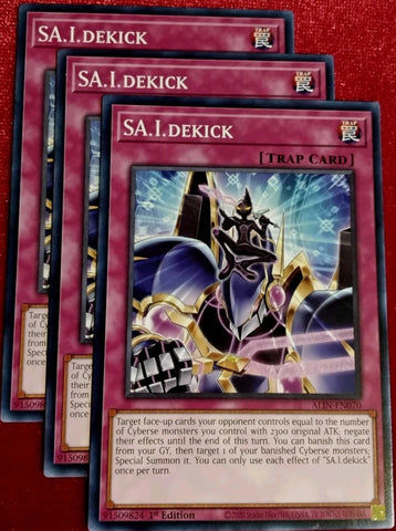 "SA. I. Dekick" ALIN-EN070 - Yu-Gi-Oh! - 3x Cards - Alliance Insight