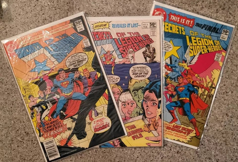 Secrets of Legion of Super-Heroes #1 2 3 (SET) - DC - 1981 - Lower Grade