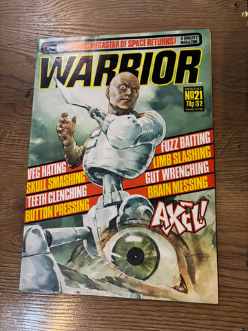 Warrior #21  - Quality Magazines - 1984