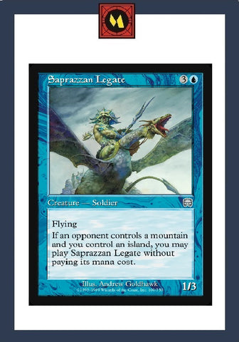 "Saprazzan Legate" - Magic The Gathering Card - Mercadian Masques