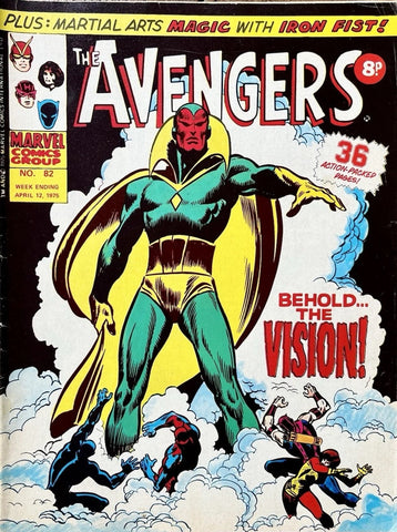 The Avengers #82 - Marvel Comics / British - 1975 - 1st Vision in UK Comics