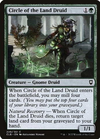 "Circle Of The Land Druid" x4 - Magic The Gathering - CLB - 4-Card Playset