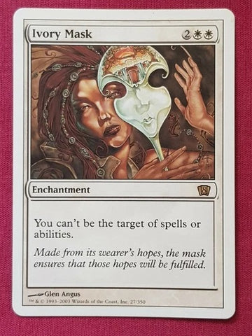 "Ivory Mask" - Magic The Gathering - 8th Edition