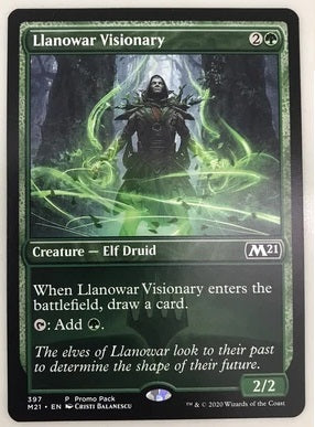 "Llanowar Visionary" - Magic The Gathering Card - M21