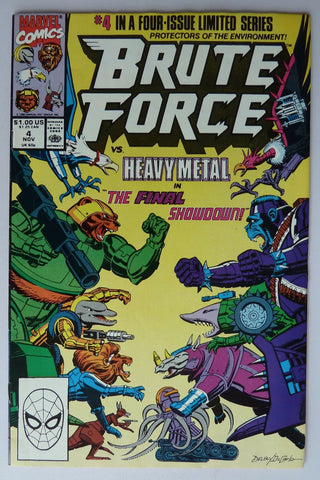 Brute Force #4 - Marvel Comics - 1990