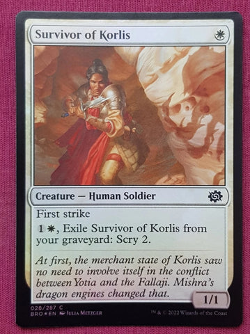 "Survivor Of Korlis" FOIL - Magic The Gathering - The Brothers War