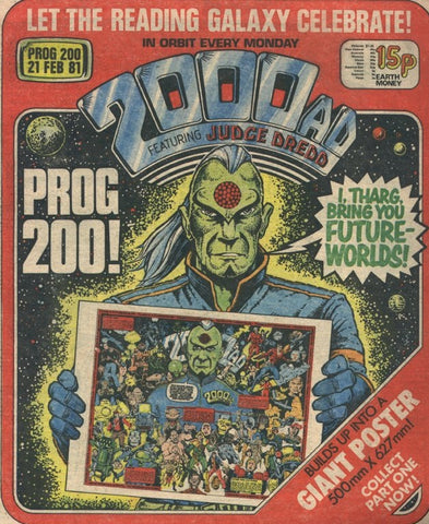 2000AD Comic Prog #201 - #203 (3x Comics RUN) - 1981 - No poster