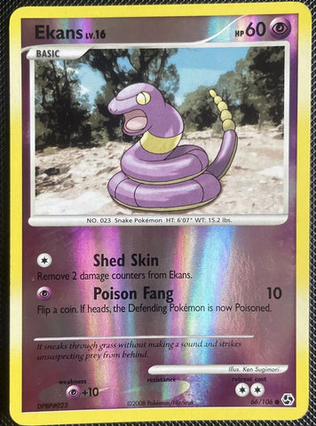 Ekans 66/106 - Pokémon Card - Great Encounters - Holo