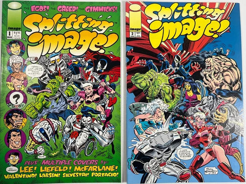 Splitting Image #1 and #2 - Image Comics - 1992