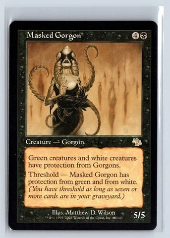"Masked Gorgon" - Magic The Gathering Card - Judgment