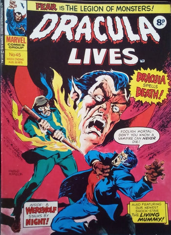 Dracula Lives #45 - Marvel Comics / British - 1975