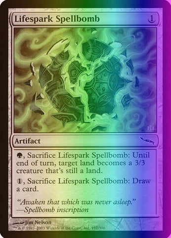 "Lifespark Spellbomb" FOIL - Magic The Gathering - Mirrodin