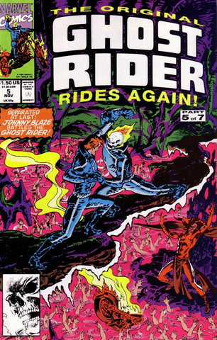 Original Ghost Rider Rides Again! #5 - Marvel Comics - 1991