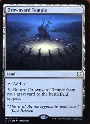 "Drownyard Temple" - Magic The Gathering Card - C19