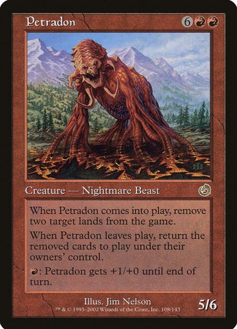 "Petradon" - Magic The Gathering Card - Scourge