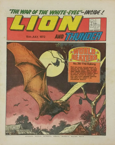 Lion And Thunder Comic - British Comic - 15/7/72