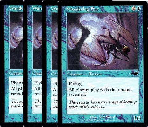 "Wandering Eye" x4 - Magic The Gathering Card - Nemesis - 4-Card Playset