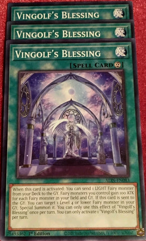 "Vingolf's Blessing" ALIN-EN083 - Yu-Gi-Oh! - 3x Cards - Alliance Insight
