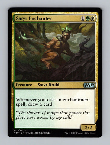 "Satyr Enchanter" - Magic The Gathering - M19