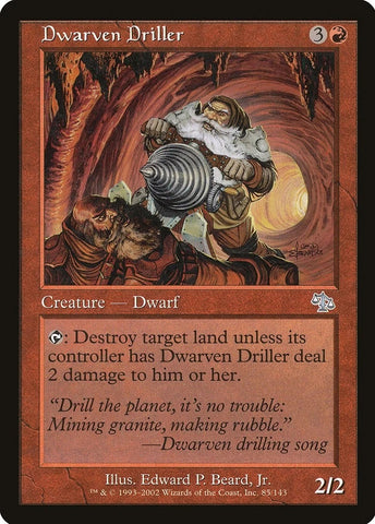 "Dwarven Driller" - Magic The Gathering Card - Judgment