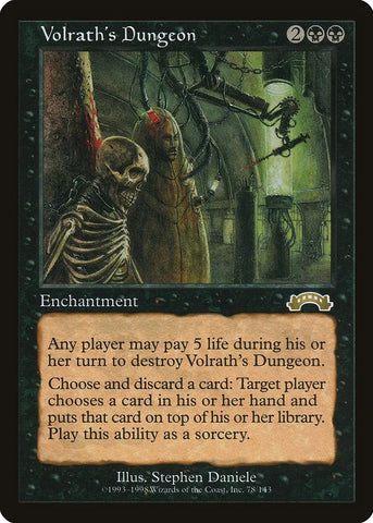 "Volrath's Dungeon" - Magic The Gathering Card - Exodus