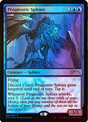 "Prognostic Sphinx" FOIL - Magic The Gathering Card - Clash Pack