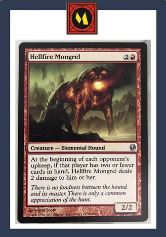 "Hellfire Mongrel" - Magic The Gathering Card - Duel Decks