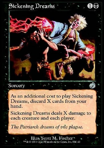 "Sickening Dreams" - Magic The Gathering Card - Torment