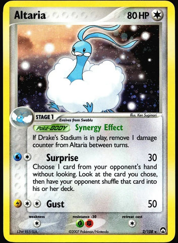 Altaria 2/108 NON-holo - Pokémon Card - 2007