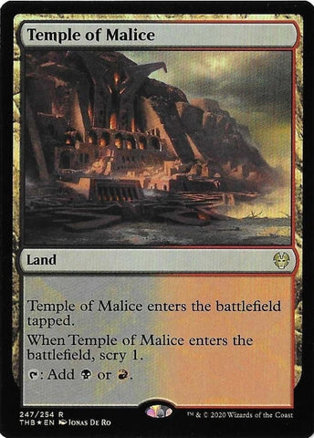 "Temple Of Malice" - Magic The Gathering Card - THB