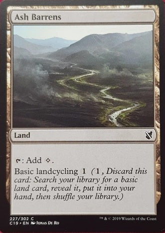 "Ash Barrens" - Magic The Gathering Card - C19