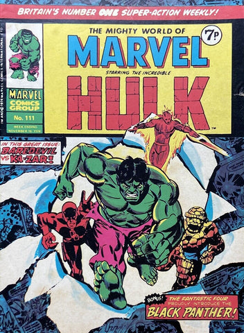 Mighty World of Marvel #111 - Marvel Comics - 1974