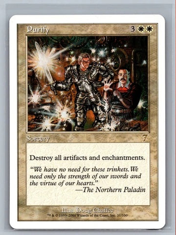 "Purify" - Magic The Gathering - 7th Edition