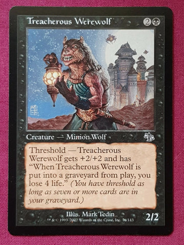 "Treacherous Werewolf" - Magic The Gathering Card - Judgment