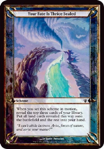 "Your Fate Is Thrice Sealed" - Magic The Gathering Card - Over-Sized - Archenemy