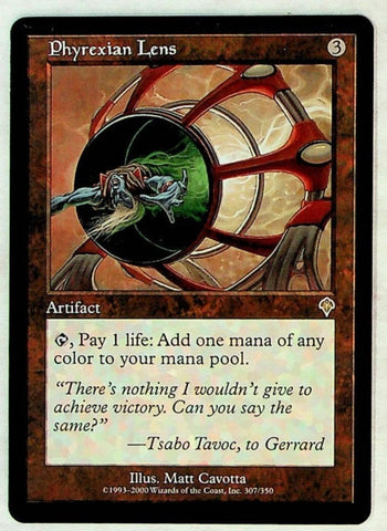 "Phyrexian Lens" - Magic The Gathering Card - Invasion