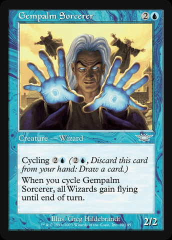 "Gempalm Sorceror" - Magic The Gathering Card - Legions