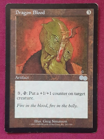 "Dragon Blood" - Magic The Gathering Card - Urza's Saga