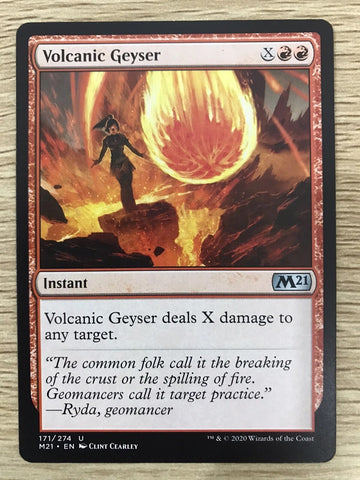"Volcanic Geyser" x4 - Magic The Gathering Card - M21 - 4-Card Playset