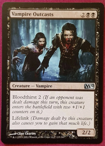 "Vampire Outcasts" - Magic The Gathering Card - M12