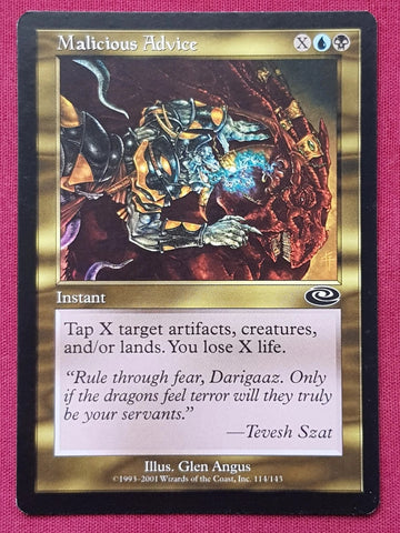 "Malicious Advice" x4 - Magic The Gathering Card - Planeshift - 4-Card Playset