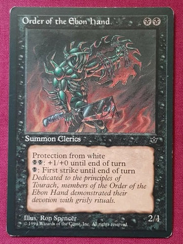 "Order Of The Ebon Hand" - Magic The Gathering - Fallen Empires - Spencer